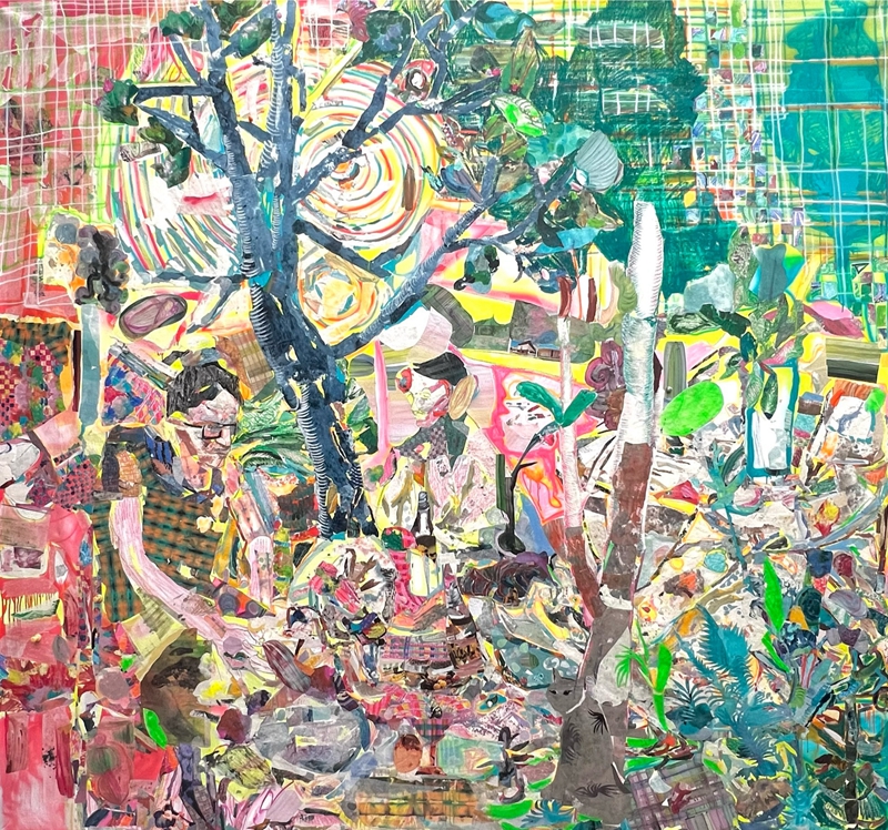 陈彧君 《喜宴No.20240328》 布面综合材料 280x300 2024 